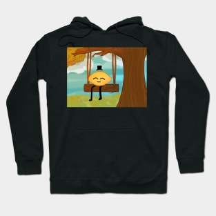 Gribby the Lemon Guy on a Swing Hoodie